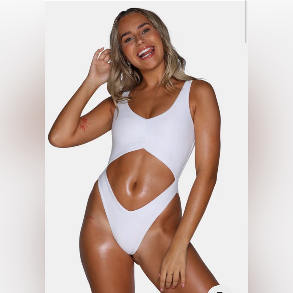 White Moana Bikini Monokini One Piece